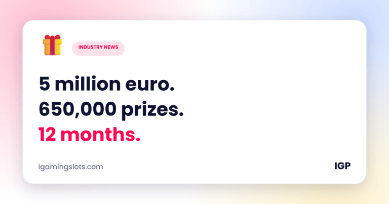Year-long casino network promotion with a five million euro prize pool