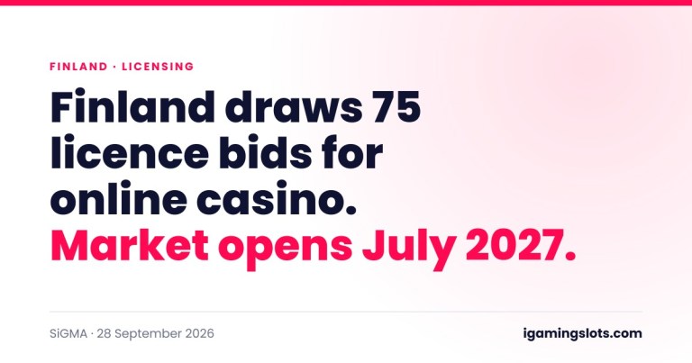 Finland draws 75 licence bids ahead of its first open online casino market