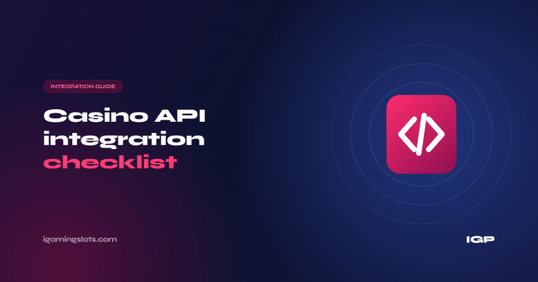 Dark guide cover: casino API integration checklist