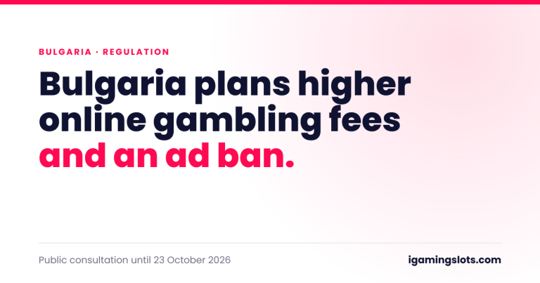 Bulgaria plans higher online gambling fees and an outdoor advertising ban